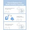 imageDREO Demineralization Cartridge 3Pack for Evaporative Humidifier Compatible with DREO Humidifier 774S Improve Water Quality Healthier Mist Output Eliminate White Dust Easy to Clean Replaceable
