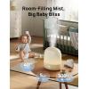 imageDREO Humidifiers for Bedroom Baby HM409S Ultra Quiet 28dB ampamp 3L Top Fill Cool Mist Humidifier for Nursery Smart Air humidifier for Plants Indoor 1500 RGB Night Light ampamp Sleep Routine TrainerYellow