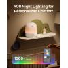imageDREO Humidifiers for Bedroom Baby HM409S Ultra Quiet 28dB ampamp 3L Top Fill Cool Mist Humidifier for Nursery Smart Air humidifier for Plants Indoor 1500 RGB Night Light ampamp Sleep Routine TrainerWhite