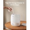 imageDREO Humidifiers for Bedroom Baby HM409S Ultra Quiet 28dB ampamp 3L Top Fill Cool Mist Humidifier for Nursery Smart Air humidifier for Plants Indoor 1500 RGB Night Light ampamp Sleep Routine TrainerWhite