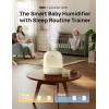 imageDREO Humidifiers for Bedroom Baby HM409S Ultra Quiet 28dB ampamp 3L Top Fill Cool Mist Humidifier for Nursery Smart Air humidifier for Plants Indoor 1500 RGB Night Light ampamp Sleep Routine TrainerYellow