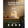 imageDREO Humidifiers for Bedroom Baby HM409S Ultra Quiet 28dB ampamp 3L Top Fill Cool Mist Humidifier for Nursery Smart Air humidifier for Plants Indoor 1500 RGB Night Light ampamp Sleep Routine TrainerWhite