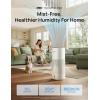 imageDREO Smart Evaporative Humidifier Large Room up to 1000ft 800mlh High Output Air Humidifiers for Bedroom 10L 50H Long Runtime with Precise Humidification for Plants Home Office White HHM774SWhite