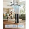 imageDREO Smart Evaporative Humidifier Large Room up to 1000ft 800mlh High Output Air Humidifiers for Bedroom 10L 50H Long Runtime with Precise Humidification for Plants Home Office White HHM774SBlack