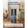 imageDREO Smart Evaporative Humidifier Large Room up to 1000ft 800mlh High Output Air Humidifiers for Bedroom 10L 50H Long Runtime with Precise Humidification for Plants Home Office White HHM774SBlack