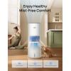 imageDREO Smart Evaporative Humidifier Large Room up to 1000ft 800mlh High Output Air Humidifiers for Bedroom 10L 50H Long Runtime with Precise Humidification for Plants Home Office White HHM774SWhite