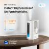 imageDreo 6L Humidifiers for Bedroom Smart Warm ampamp Cool Mist for Large Room 60Hr Quiet Runtime for Baby Plant Humidity Sensor Indicator Light 12H Timer GoogleAlexa HM713SGrey