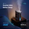 imageDreo 6L Humidifiers for Bedroom Smart Warm ampamp Cool Mist for Large Room 60Hr Quiet Runtime for Baby Plant Humidity Sensor Indicator Light 12H Timer GoogleAlexa HM713SSilver