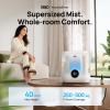 imageDreo 6L Top Fill Humidifiers for Bedroom 60H Runtime 28 dB Quiet Supersized Cool Mist Air Humidifiers for Large Room Baby Nursery Plant Indoor Night Light Easy to Clean Precise Humidity ControlWhite
