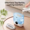 imageDreo 6L Top Fill Humidifiers for Bedroom 60H Runtime 28 dB Quiet Supersized Cool Mist Air Humidifiers for Large Room Baby Nursery Plant Indoor Night Light Easy to Clean Precise Humidity ControlBlue