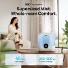 imageDreo 6L Top Fill Humidifiers for Bedroom 60H Runtime 28 dB Quiet Supersized Cool Mist Air Humidifiers for Large Room Baby Nursery Plant Indoor Night Light Easy to Clean Precise Humidity ControlBlue