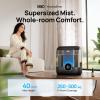 imageDreo 6L Top Fill Humidifiers for Bedroom 60H Runtime 28 dB Quiet Supersized Cool Mist Air Humidifiers for Large Room Baby Nursery Plant Indoor Night Light Easy to Clean Precise Humidity ControlBlack