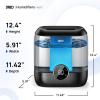 imageDreo 6L Top Fill Humidifiers for Bedroom 60H Runtime 28 dB Quiet Supersized Cool Mist Air Humidifiers for Large Room Baby Nursery Plant Indoor Night Light Easy to Clean Precise Humidity ControlBlack