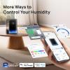 imageDreo 8L Smart Humidifier Large Room 600ft HM717S 80H Runtime Supersized Warm and Cool Mist Humidifiers for Bedroom Baby 28dB Quiet Air Humidifier for Plants Indoor Home Whole House SilverBlack