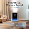 imageDreo 8L Smart Humidifier Large Room 600ft HM717S 80H Runtime Supersized Warm and Cool Mist Humidifiers for Bedroom Baby 28dB Quiet Air Humidifier for Plants Indoor Home Whole House SilverStarlight