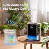 imageDreo 8L Smart Humidifier Large Room 600ft HM717S 80H Runtime Supersized Warm and Cool Mist Humidifiers for Bedroom Baby 28dB Quiet Air Humidifier for Plants Indoor Home Whole House SilverSilver