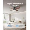 imageDreo Ceiling Fans with Lights 44 Low Profile Black Ceiling Fan with Remote Control for Bedroom 6Level Dimmable Lighting ampamp 5Color Tone 6 Speeds Reversible DC Motor Easy Installation TimerBlack