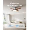 imageDreo Ceiling Fans with Lights 44 Low Profile Black Ceiling Fan with Remote Control for Bedroom 6Level Dimmable Lighting ampamp 5Color Tone 6 Speeds Reversible DC Motor Easy Installation TimerSilver