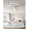 imageDreo Ceiling Fans with Lights 44 Low Profile Black Ceiling Fan with Remote Control for Bedroom 6Level Dimmable Lighting ampamp 5Color Tone 6 Speeds Reversible DC Motor Easy Installation TimerWhite