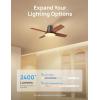 imageDreo Ceiling Fans with Lights 44 Low Profile Black Ceiling Fan with Remote Control for Bedroom 6Level Dimmable Lighting ampamp 5Color Tone 6 Speeds Reversible DC Motor Easy Installation TimerBlack