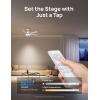 imageDreo Ceiling Fans with Lights 52 Inch 6 Speeds 5 Color Tones Dimmable LED Quiet Reversible DC Motor Remote 8H Timer Black Ceiling Fan for Bedroom Living Room Easy to InstallWhite