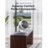 imageDreo Fan for Bedroom 12 Inches 70ft Powerful Airflow 28db Quiet Table Air Circulator Fans for Whole Room 120 Adjustable Tilt 3 Speeds Desktop Fan for Home Office KitchenPearl White