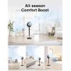 imageDreo Fan for Bedroom 120 Oscillating Standing Fans Quiet Floor Fan with DC Motor 100ft Pedestal Fans for Room 9 Speeds 4 modes 20dB 120 Manual Vertical 3742quot Adjustable Height 9H TimerGrey