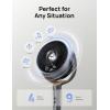 imageDreo Fan for Bedroom 120 Oscillating Standing Fans Quiet Floor Fan with DC Motor 100ft Pedestal Fans for Room 9 Speeds 4 modes 20dB 120 Manual Vertical 3742quot Adjustable Height 9H TimerGrey