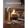 imageDreo Fan for Bedroom 120 Oscillating Standing Fans Quiet Floor Fan with DC Motor 100ft Pedestal Fans for Room 9 Speeds 4 modes 20dB 120 Manual Vertical 3742quot Adjustable Height 9H TimerWhite