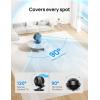 imageDreo Fan for Bedroom 13Inch Oscillating Table Air Circulator Fan for Whole Room 120 Tilt Adjustment 28dB UltraQuiet 70ft Powerful Airflow 4 Speeds Desk Fans with Remote for Home OfficeBlack