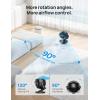 imageDreo Fan for Bedroom 13Inch Oscillating Table Air Circulator Fan for Whole Room 120 Tilt Adjustment 28dB UltraQuiet 70ft Powerful Airflow 4 Speeds Desk Fans with Remote for Home OfficeBlack