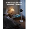 imageDreo Fan for Bedroom 80 Oscillating Standing Fan 25dB Quiet 80ft Pedestal Fans for Home Office 90 Manual Vertical 3 Speeds Remote 3441quot Adjustable Height Air CirculatorWhite