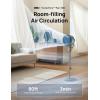 imageDreo Fan for Bedroom 80 Oscillating Standing Fan 25dB Quiet 80ft Pedestal Fans for Home Office 90 Manual Vertical 3 Speeds Remote 3441quot Adjustable Height Air CirculatorGrey