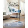 imageDreo Fan for Bedroom 80 Oscillating Standing Fan 25dB Quiet 80ft Pedestal Fans for Home Office 90 Manual Vertical 3 Speeds Remote 3441quot Adjustable Height Air CirculatorBlack