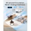 imageDreo Fan for Bedroom Desk Air Circulator Fans with Remote 11 Inch Table Fan for Whole Room 60ft Powerful Airflow 120 Vertical Manual and 90 Oscillating 4 Speeds 8H Timer 28dB Quiet HomeBlack