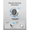 imageDreo Fan for Bedroom Desk Air Circulator Fans with Remote 11 Inch Table Fan for Whole Room 60ft Powerful Airflow 120 Vertical Manual and 90 Oscillating 4 Speeds 8H Timer 28dB Quiet HomeWhite