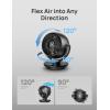 imageDreo Fan for Bedroom Desk Air Circulator Fans with Remote 11 Inch Table Fan for Whole Room 60ft Powerful Airflow 120 Vertical Manual and 90 Oscillating 4 Speeds 8H Timer 28dB Quiet HomeBlack
