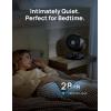 imageDreo Fan for Bedroom Desk Air Circulator Fans with Remote 11 Inch Table Fan for Whole Room 60ft Powerful Airflow 120 Vertical Manual and 90 Oscillating 4 Speeds 8H Timer 28dB Quiet HomeBlack