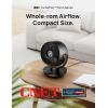 imageDreo Fan for Bedroom Desk Air Circulator Fans with Remote 11 Inch Table Fan for Whole Room 60ft Powerful Airflow 120 Vertical Manual and 90 Oscillating 4 Speeds 8H Timer 28dB Quiet HomeBlack