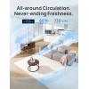 imageDreo Fan for Bedroom Desk Air Circulator Fans with Remote 11 Inch Table Fan for Whole Room 60ft Powerful Airflow 120 Vertical Manual and 90 Oscillating 4 Speeds 8H Timer 28dB Quiet HomePury White