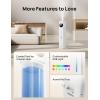 imageDreo HM735S 11L Smart Humidifier Large Room 700 ft 100H Cool Mist Air Humidifiers for Bedroom TopFill SelfCleaning Tank 26dB Auto Mode Aroma Box RGB Light Remote ampamp APP Control Baby WhiteSilver