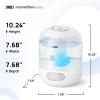 imageDreo Humidifiers for Bedroom 3L Top Fill 30H ampamp 26dB Quiet Runtime for Large Room Cool Mist Ultrasonic Humidifier with Humidity Sensor Night Light for Home Baby Nursery Plants 360 Nozzle White
