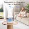 imageDreo Humidifiers for Bedroom 4L Top Fill for Large Room 36H Runtime 28 dB Quiet Supersized Cool Mist Air Humidifier for Baby Nursery Plants Indoor Night Light Easy to Clean ampamp FillGray