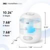 imageDreo Humidifiers for Bedroom Cool Mist Ultrasonic Humidifier with 26dB Quiet ampamp RGB Lighting Top Fill 3L Tank Easy Clean 30 Hr Runtime for Home Baby Plant Nursery Work with GoogleAlexa