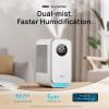 imageDreo Humidifiers for Bedroom Topfilled Smart Quiet Cool Mist Humidifier for Large Room Home Oil Diffuser ampamp Nightlight 50Hours Runtime for Indoor Plants with AlexaGoogle WhiteGrey
