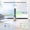 imageDreo MC710S Air Purifier Tower Fan 45quot 2in1 Smart Fan for Bedroom 27fts Velocity 120Oscillation 24H Timer Bladeless Fans for Home 25dB Low Noise Standing Fan Works with Alexa Silver BlueSilver Blue
