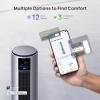 imageDreo MC710S Air Purifier Tower Fan 45quot 2in1 Smart Fan for Bedroom 27fts Velocity 120Oscillation 24H Timer Bladeless Fans for Home 25dB Low Noise Standing Fan Works with Alexa Silver BlueSilver Blue