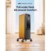 imageDreo Oil Filled Radiator Electric Radiant Heaters for indoor use Large Room with Remote Control Child Lock 4 Modes Overheat ampamp TipOver Protection 24h Timer Digital Thermostat Quiet 1500WBlack
