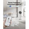 imageDreo Oscillating Fan for Bedroom150120 OmniDirectional Quiet Floor Fans with Smart Control 110ft Pedestal Fan with DC Motor 9 Speeds 6 Modes 43 Inches 12H Timer WiFiVoiceAlexaSilver