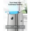 imageDreo Portable Air Conditioners 12000 BTU AC Unit for Bedroom with Drainagefree Cooling 46dB Quiet APPVoiceRemote 24h Timer with Fan ampamp Dehumidifier Smart Standing AC for Room Indoors AC515SSilver